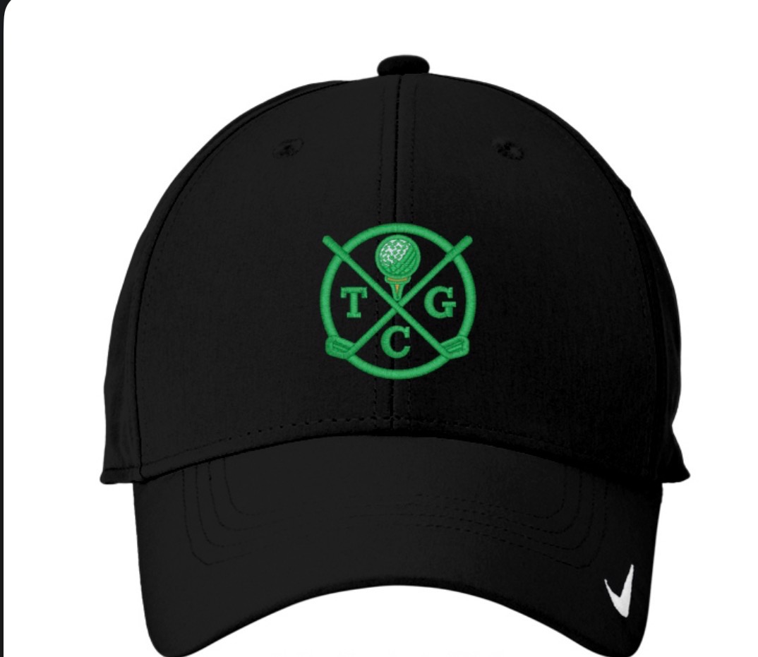 Black Nike Golf Hat with TGC crest