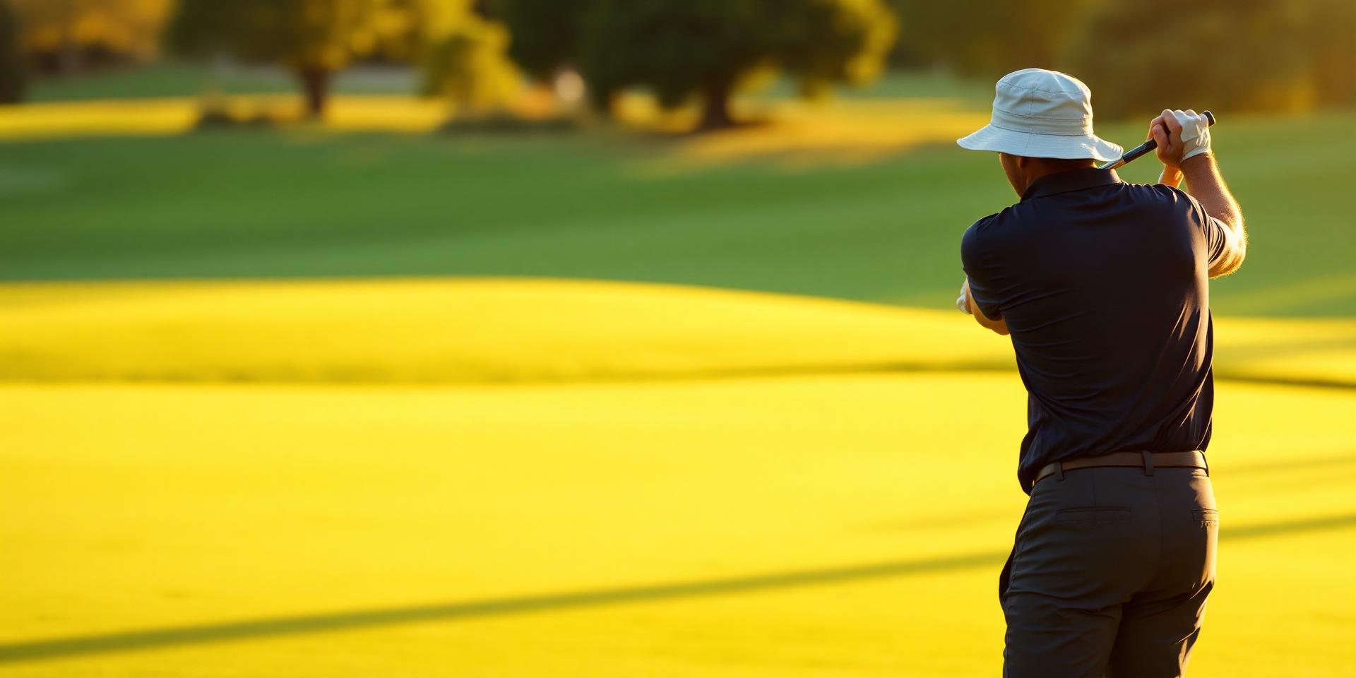 Golfer wearing The Golfers Connection apparel on the course